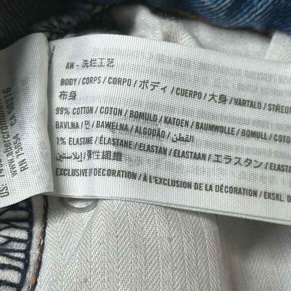 Abercrombie & Fitch The Mom Short Jean High Rise Curve Love Jeans size 4 27 - Picture 8 of 9